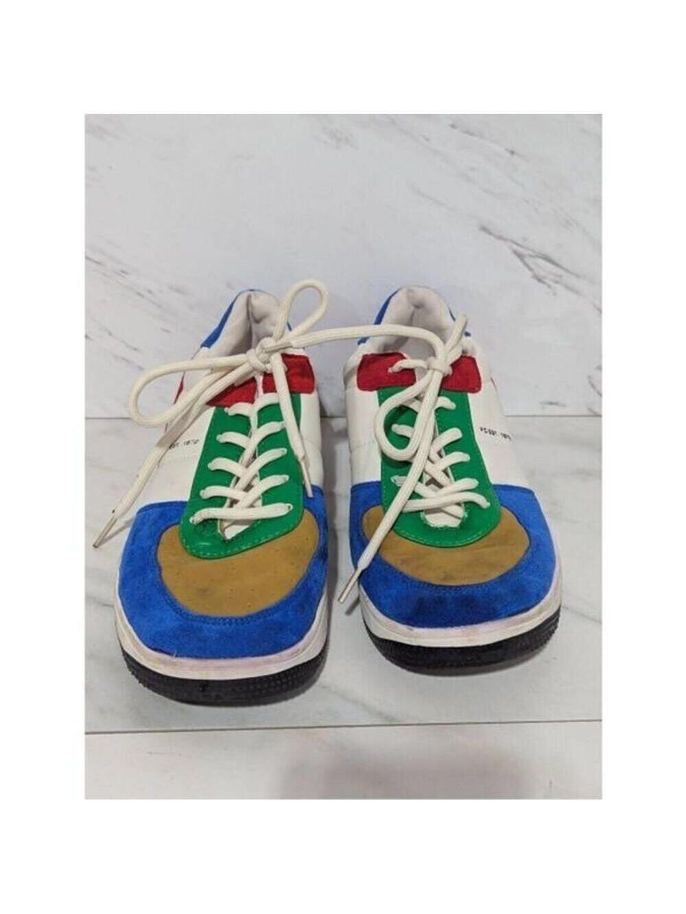 French Connection Women's Multi-Color Lace-Up Retro Sneaker Shoe Size 7